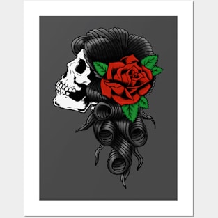 Lady Skull Posters and Art